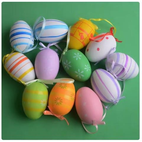 Uskršnje jaje igračke - PE materijal, ovalni oblik, moderni umjetnički stil, tehnologija simulacije