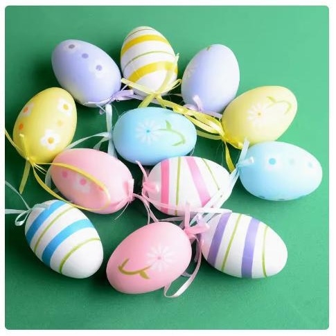 Uskršnje jaje igračke - PE materijal, ovalni oblik, moderni umjetnički stil, tehnologija simulacije