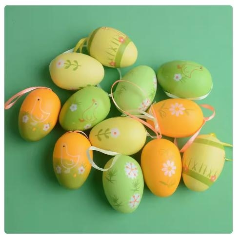 Uskršnje jaje igračke - PE materijal, ovalni oblik, moderni umjetnički stil, tehnologija simulacije