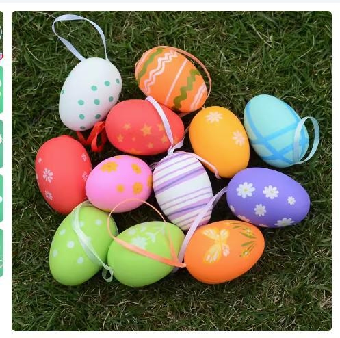 Uskršnje jaje igračke - PE materijal, ovalni oblik, moderni umjetnički stil, tehnologija simulacije