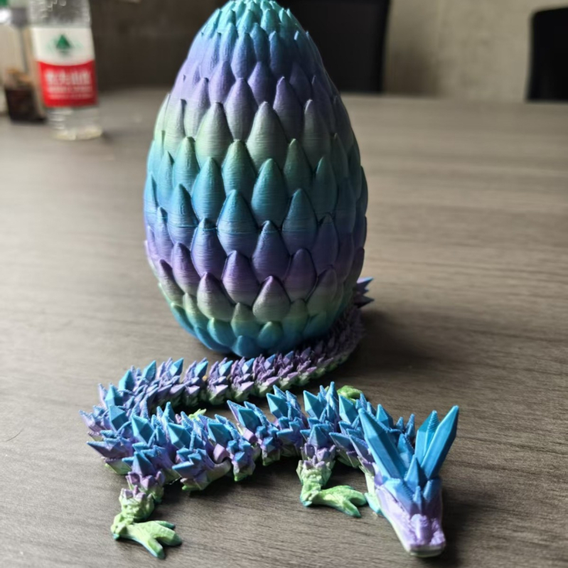 Pinrui 3D ispisani set zmajevih jaja – PLA ukrasi u obliku zmajevog jaja