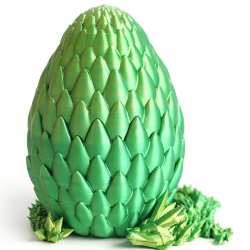 Pinrui 3D ispisani set zmajevih jaja – PLA ukrasi u obliku zmajevog jaja