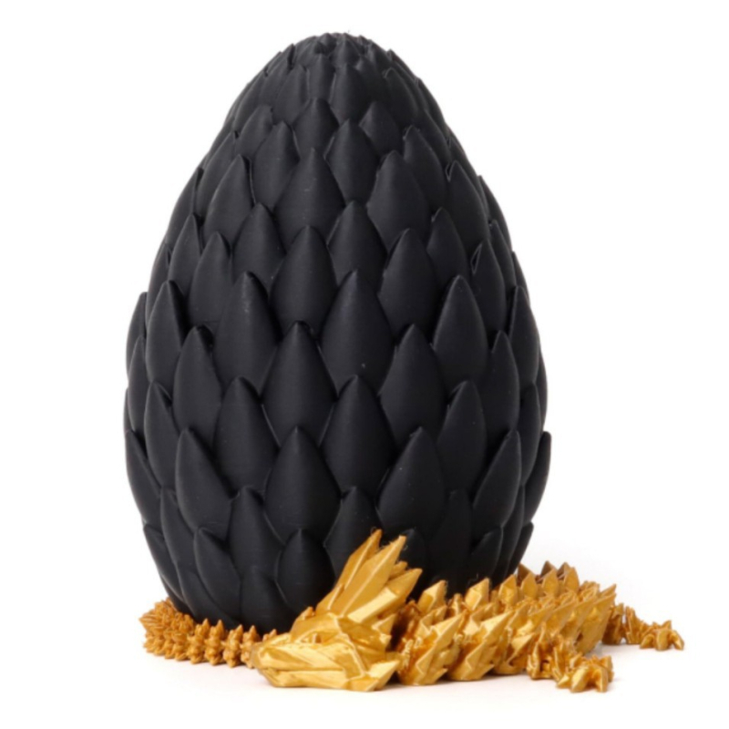 Pinrui 3D ispisani set zmajevih jaja – PLA ukrasi u obliku zmajevog jaja