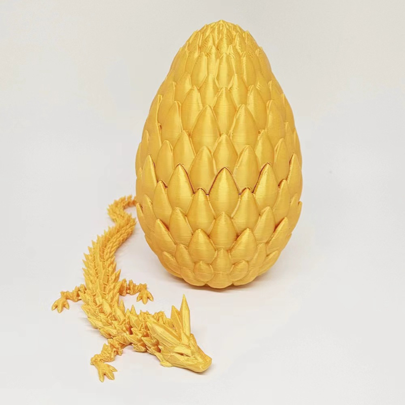 Pinrui 3D ispisani set zmajevih jaja – PLA ukrasi u obliku zmajevog jaja