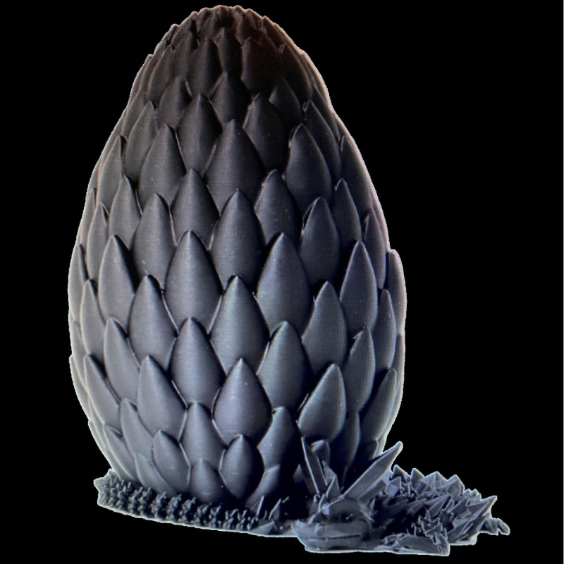 Pinrui 3D ispisani set zmajevih jaja – PLA ukrasi u obliku zmajevog jaja