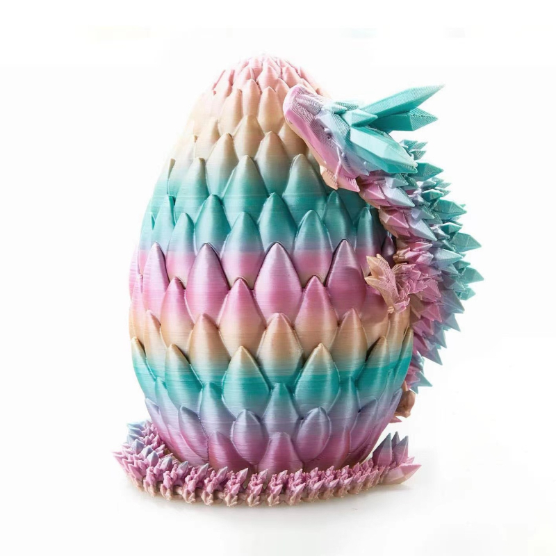 Pinrui 3D ispisani set zmajevih jaja – PLA ukrasi u obliku zmajevog jaja