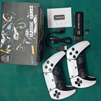 Consolă de jocuri retro cu HDMI wireless, pentru doi jucători, carcasă ABS nostalgic, nivel de intrare