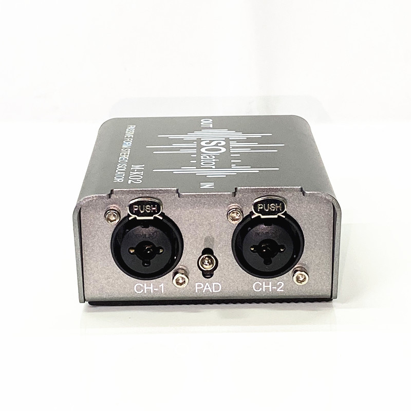 Carnong audio izolator, 6,5 mm, 2 ulaza 2 izlaza, pasivni balansirator za mixer i sustav prijenosa