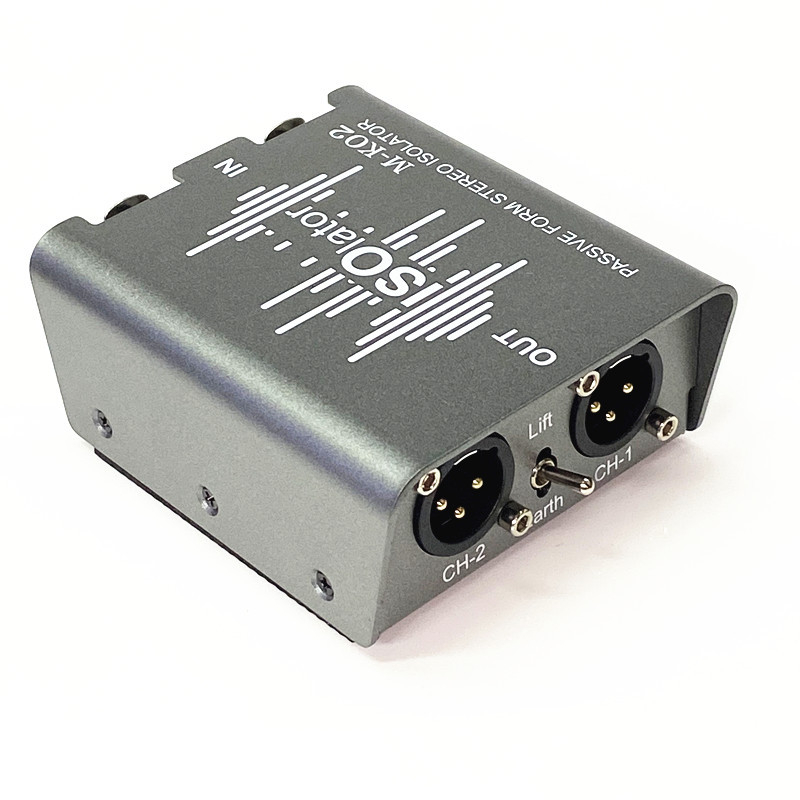 Carnong audio izolator, 6,5 mm, 2 ulaza 2 izlaza, pasivni balansirator za mixer i sustav prijenosa