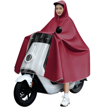 Женски пончо за електрически превозни средства (електрически велосипеди и мотоциклети), дълго покритие на тялото, пълен обхват, дебел PVC плат, PU лепило за водоустойчивост