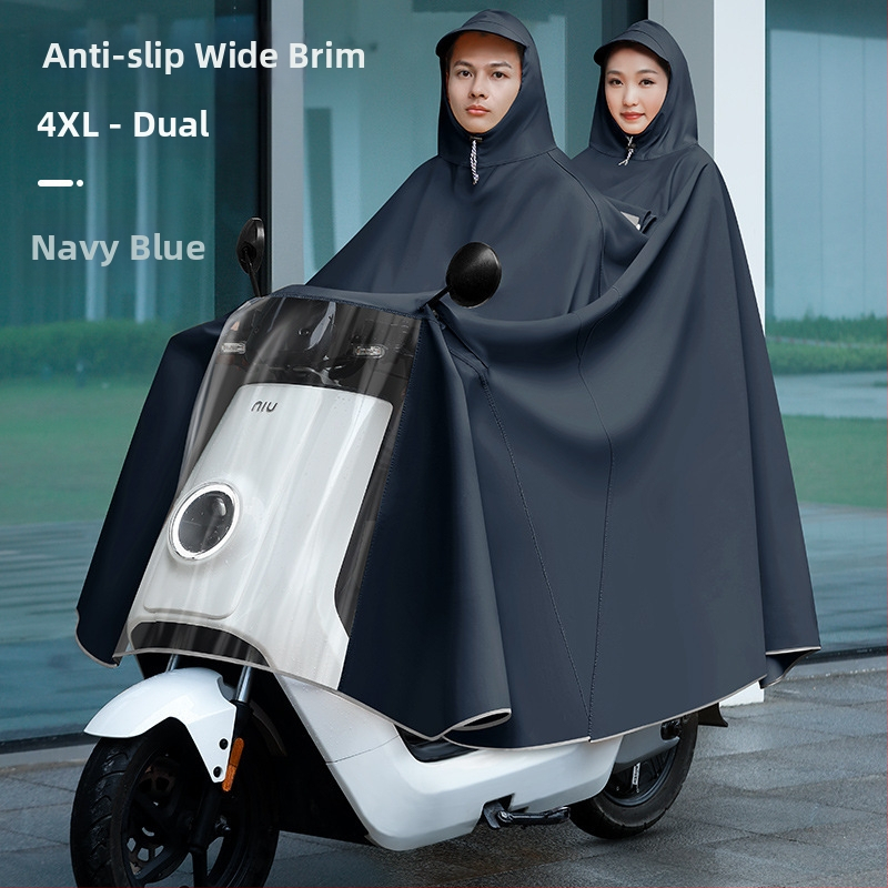 Женски пончо за електрически превозни средства (електрически велосипеди и мотоциклети), дълго покритие на тялото, пълен обхват, дебел PVC плат, PU лепило за водоустойчивост