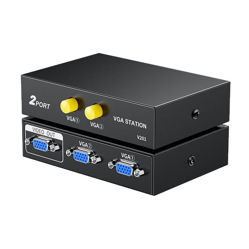 VGA prekidač za računala, 2 ulaza/1 izlaz, modeli Q210/Q211, 1080p rezolucija, daljinsko buđenje, upravljanje napajanjem