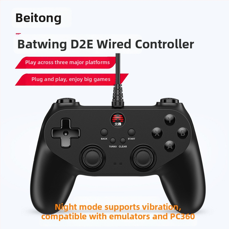 Beitong BTP-BD2E USB káblový herný ovládač pre PC s vibráciou, nadšenecká úroveň