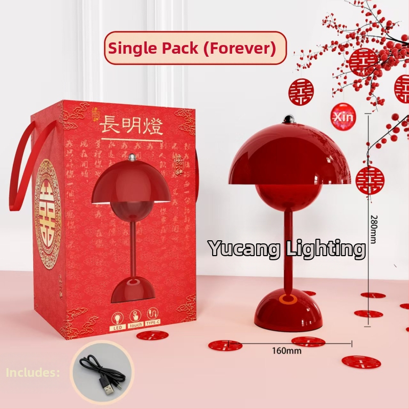 Par LED stolnih lampi s retro kovnim dizajnom, dodirno upravljanje, 5V 3W, model Yczm-017, ambijentalno noćno svjetlo