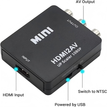 HDMI na AV pretvarač s RCA izlazom, 1080p
