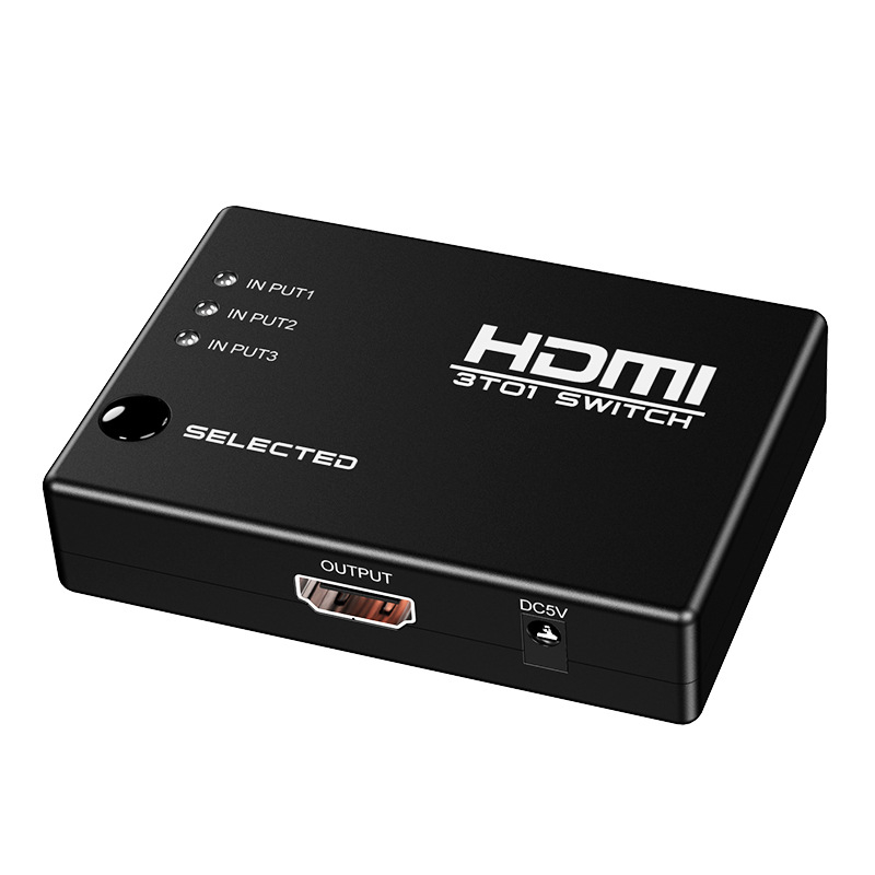 HDMI video prekidač, 3 ulaza 1 izlaz, infracrveno daljinsko upravljanje, 1080P, model HW-HD301H