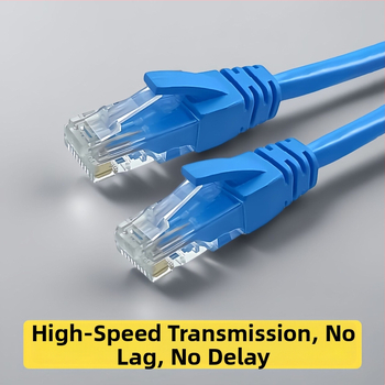 Kábel Cat6 s RJ-45 konektorom pre smerovač, 1 Gbps, čistá meď