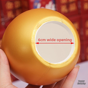 Zlatno rođendansko jaje od nehrđajućeg čelika – japansko-korejski stil, poklon kutija pakiranje, šifra proizvoda 1010816039