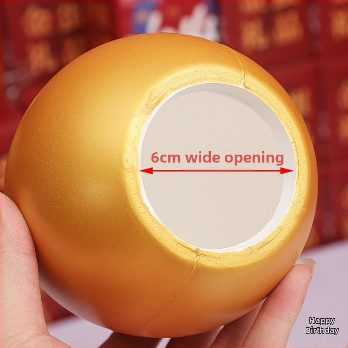 Zlatno rođendansko jaje od nehrđajućeg čelika – japansko-korejski stil, poklon kutija pakiranje, šifra proizvoda 1010816039