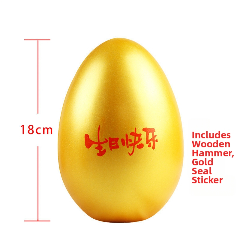 Zlatno rođendansko jaje od nehrđajućeg čelika – japansko-korejski stil, poklon kutija pakiranje, šifra proizvoda 1010816039