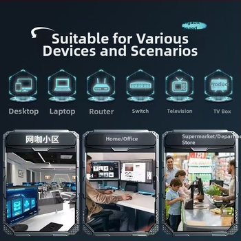 Externý Cat6 Gigabit Ethernet kábel pre domáce použitie, pre router a monitorovanie