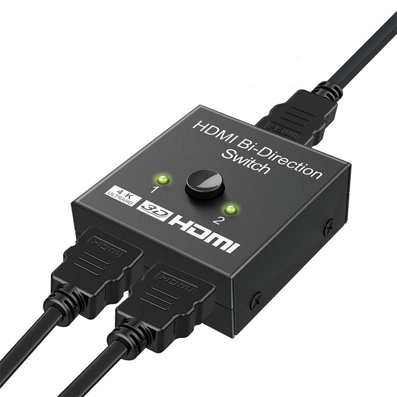HDMI switcher, 2 intrări 1 ieșire, 4K, comutare AB