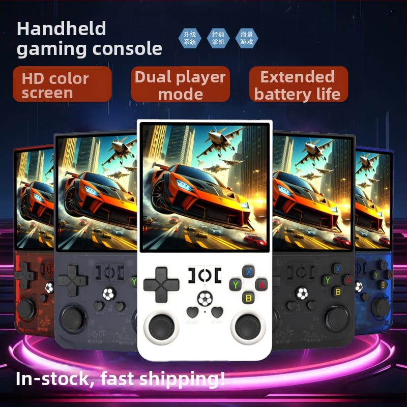Open-Source prenosná herná konzola R36MAX, podpora GBA/PSP, dvojitý joystick, Android OS, 64–128GB úložisko