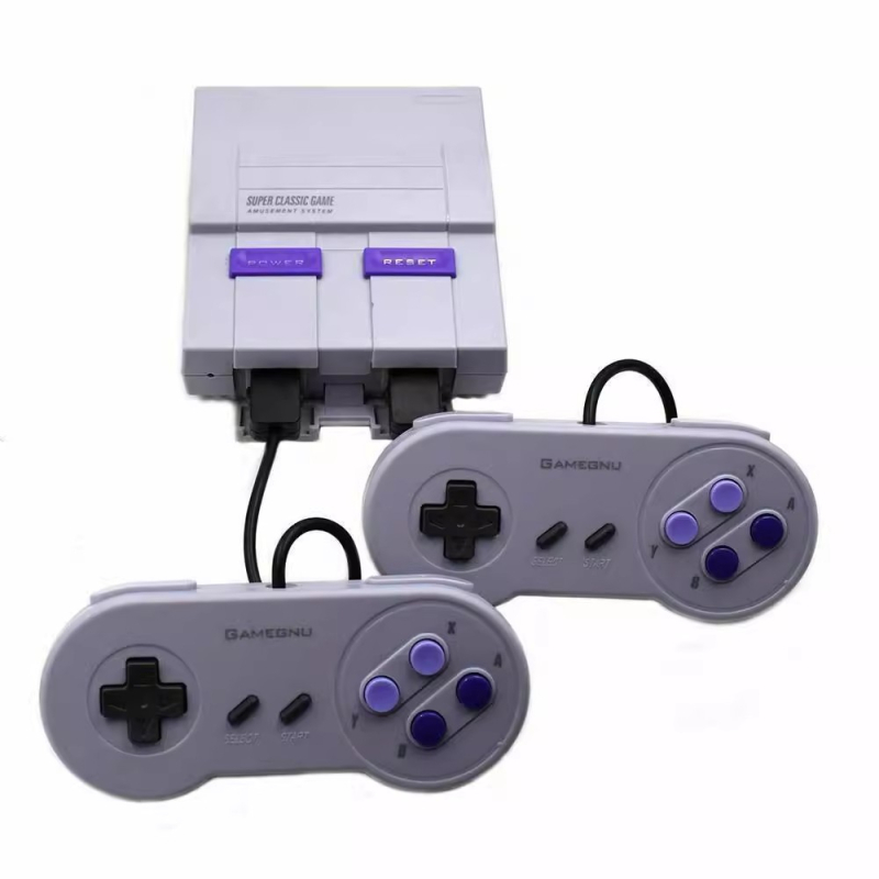 Mini consolă de jocuri pentru TV, cu 400 de jocuri SFC încorporate, stil 8-bit SNES, ieșire HDMI, 256MB memorie, 2 jucători