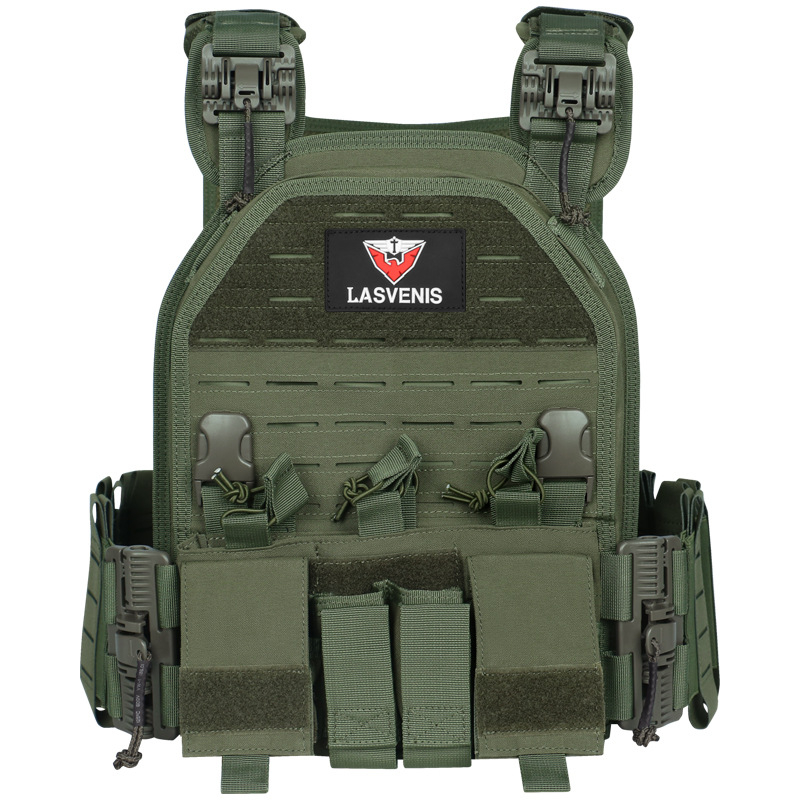 8008 Vestă Tactică Multifuncțională cu Eliberare Rapidă din Un Singur Click, Sistem MOLLE, Impermeabilă și Rezistentă la Uzură, Model Camuflaj pentru Antrenamente în Aer Liber