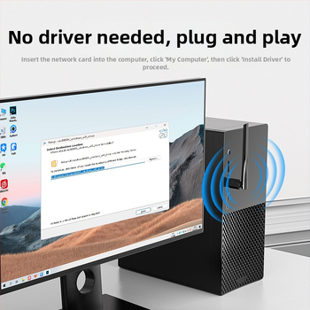 Samzhe WRA30 USB Wi-Fi 6 mrežni adapter za stolno računalo i prijenosno računalo