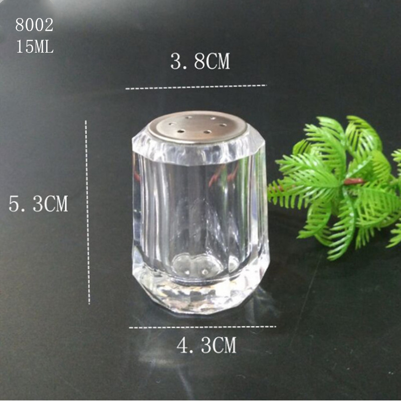 Garbo recipient acrilic transparent pentru condimente, pentru condimente solide, stil modern minimalist, calitate de primă clasă