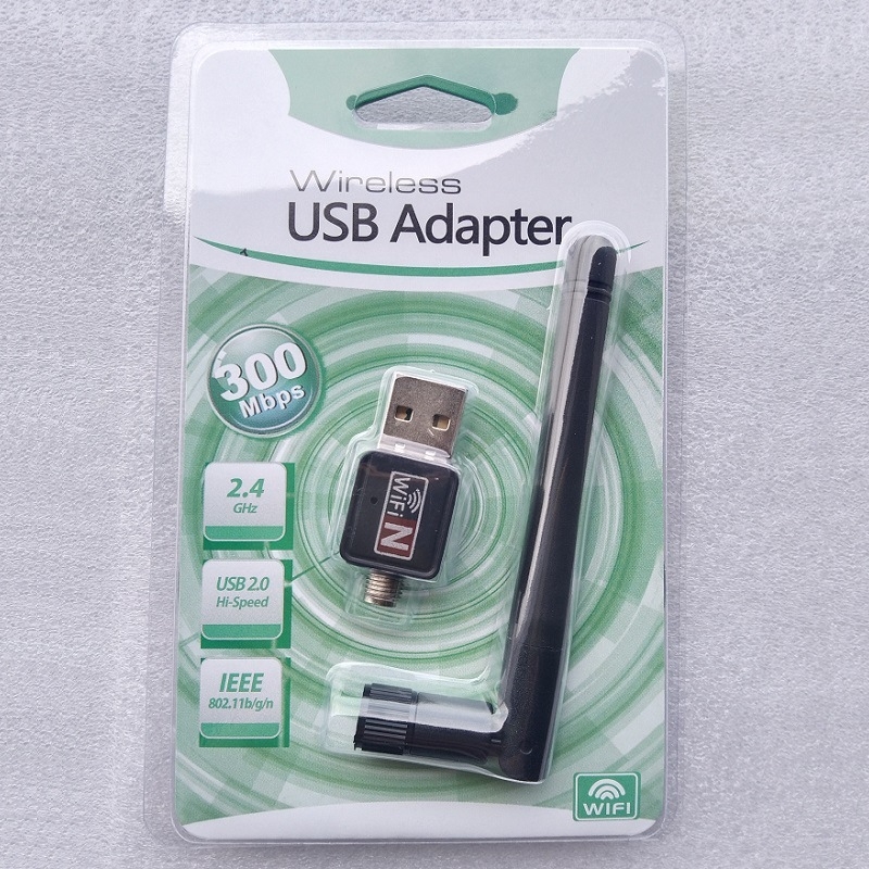 Carte de rețea wireless USB 2.0 cu antenă, compatibil desktop și laptop, 150Mbps, 802.11b