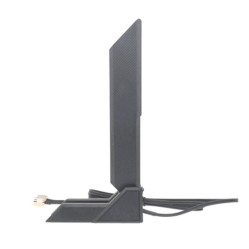 Blade 12dB Antenă SMA pliabilă pentru WiFi 6E – bandă duală/tri 2,4/5/6 GHz, până la 5374 Mbps, Bluetooth, Interfață SMA