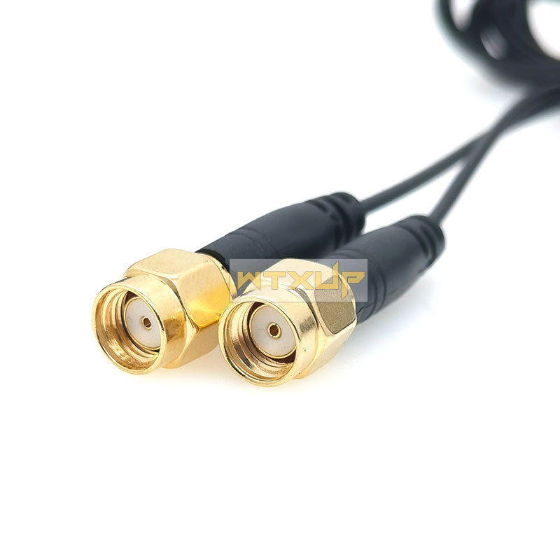 Blade 12dB Antenă SMA pliabilă pentru WiFi 6E – bandă duală/tri 2,4/5/6 GHz, până la 5374 Mbps, Bluetooth, Interfață SMA