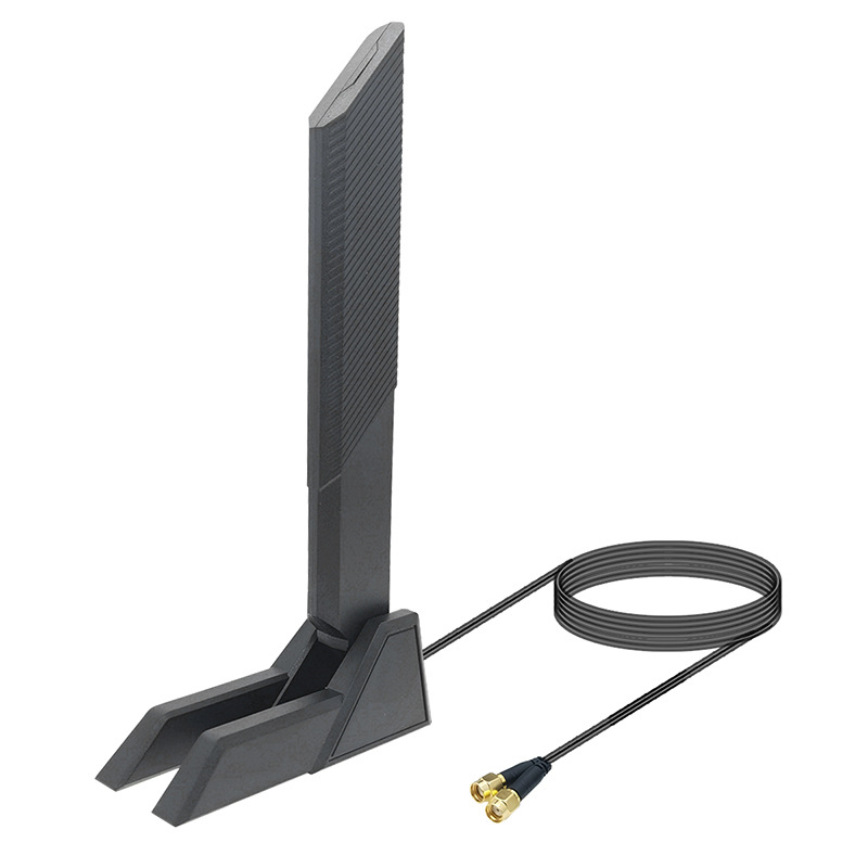 Blade 12dB Antenă SMA pliabilă pentru WiFi 6E – bandă duală/tri 2,4/5/6 GHz, până la 5374 Mbps, Bluetooth, Interfață SMA