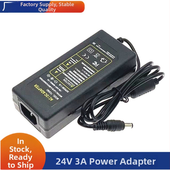 24V 3A kapcsolóüzemű tápegység LED fénycsíkhoz, LCD kijelzőhöz és vízszivattyúhoz