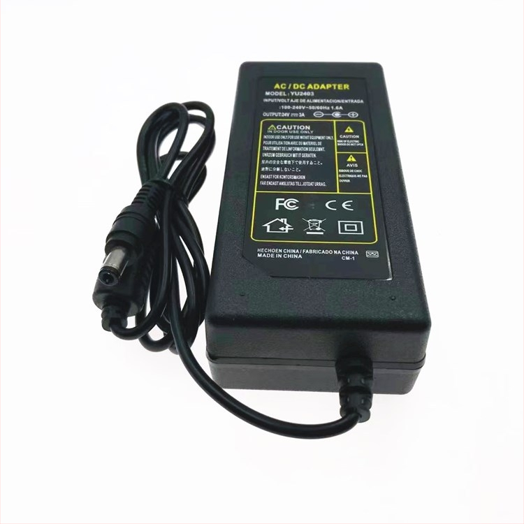 24V 3A kapcsolóüzemű tápegység LED fénycsíkhoz, LCD kijelzőhöz és vízszivattyúhoz