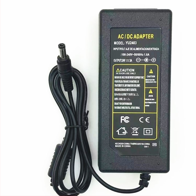 24V 3A kapcsolóüzemű tápegység LED fénycsíkhoz, LCD kijelzőhöz és vízszivattyúhoz