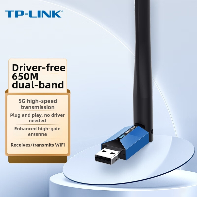 TP-LINK Tl-WDN5200H USB dvojpásmový bezdrôtový sieťový adaptér, 650 Mbps, 2,4/5 GHz