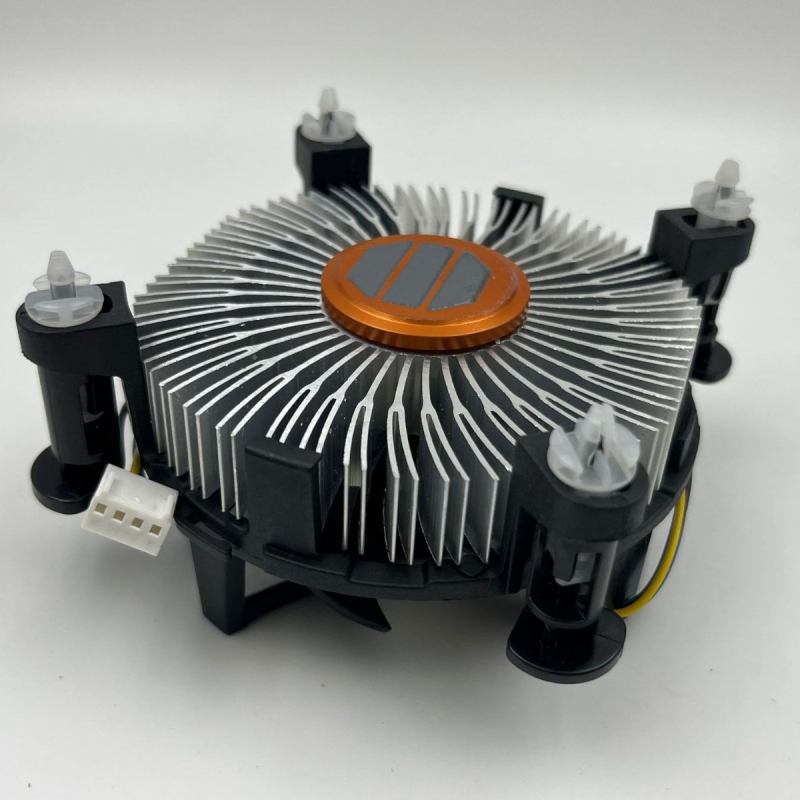 CPU hladnjak radiatorsko hlađenje za PC s bakrenim premazom i aluminijem, hidraulički ležaj, 2000 RPM, 22 dBA, zračno hlađenje, kompatibilan Intel LGA 775/1155/1156/1200