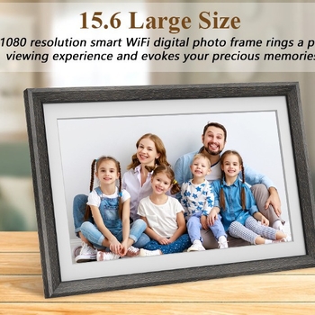 Ramă digitală foto cu touchscreen, 32GB, Wi‑Fi, ecran HD 1280x800, suport card TF