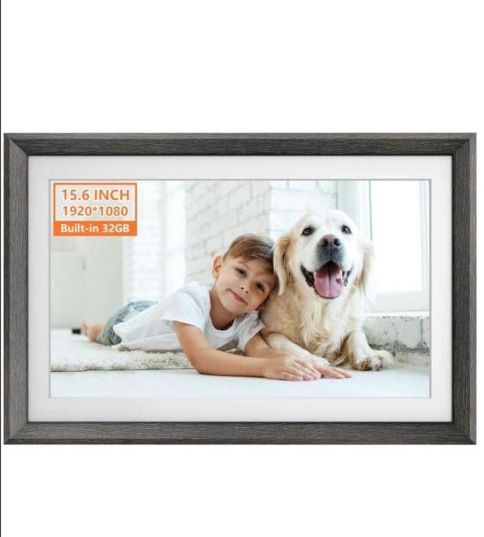 Ramă digitală foto cu touchscreen, 32GB, Wi‑Fi, ecran HD 1280x800, suport card TF