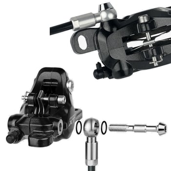 Olajtű Shimano SLX/XT/XTR tárcsafékhez – olív fej és tömlőcsatlakozó