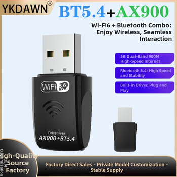 USB bezdrôtová sieťová karta s Bluetooth 5.4, 900 Mbps, 2,4/5 GHz, IEEE 802.11ac/a/b/g/n, model M-1300VR