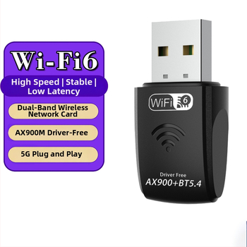 USB bezdrôtová sieťová karta s Bluetooth 5.4, 900 Mbps, 2,4/5 GHz, IEEE 802.11ac/a/b/g/n, model M-1300VR