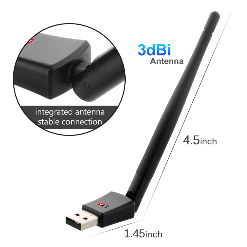 MT7603 Ασύρματη USB Κάρτα Δικτύου - 300Mbps, 2.4GHz, USB διεπαφή, IEEE 802.11b/g/n
