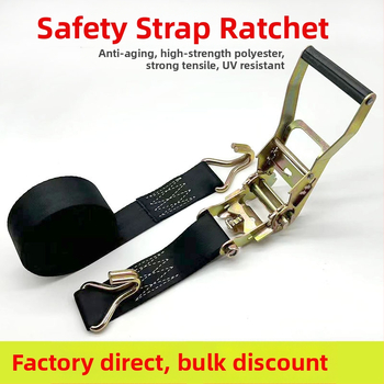 Napínač bezpečnostného pásu do auta – Polyester; Dĺžka na mieru; Ručný napínací mechanizmus; Nosnosť 5 ton; Šírka lana 4,8 cm