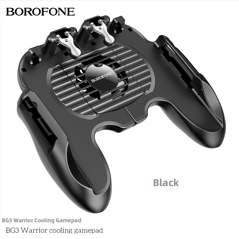 BOROFONE BG3 Ασύρματος ελεγκτής παιχνιδιών για κινητά τηλέφωνα με φυσικά κουμπιά, ισχυρή απτική ανάδραση, απαγωγή θερμότητας, υλικά ABS + κράμα ψευδάργύρου + σιλικόνη gel, συμβατό με iPhone και Android