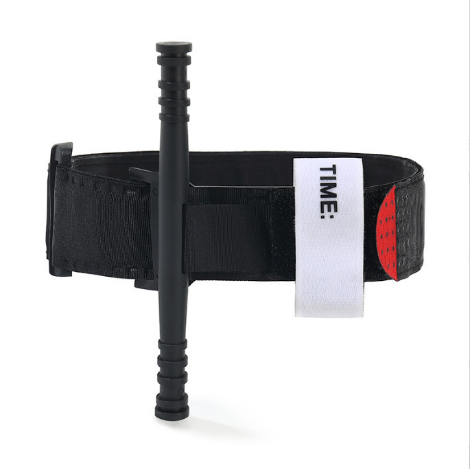 Полеви турникет Delhao, смесен материал, найлонова велкро закопчалка, за медицински спешни случаи, хемостаза и индустриално приложение