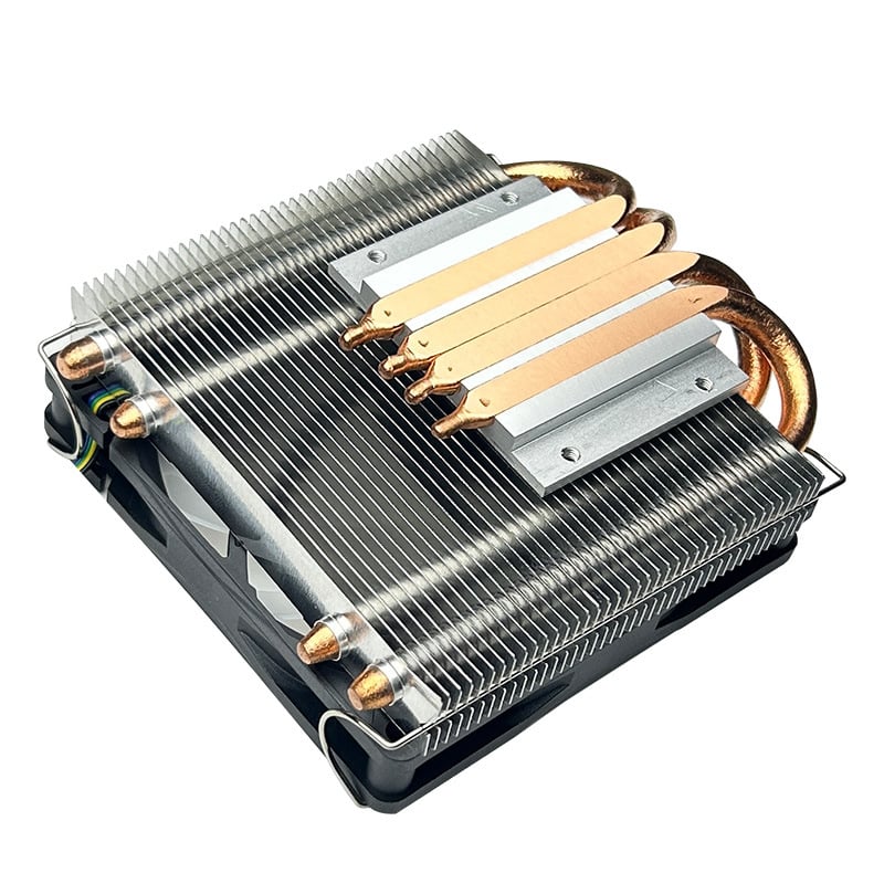 Haomingtai CPU hladnjak, 4 toplinske cijevi, zračno hlađenje, bakar-aluminijska legura, brzina 800-2800 rpm